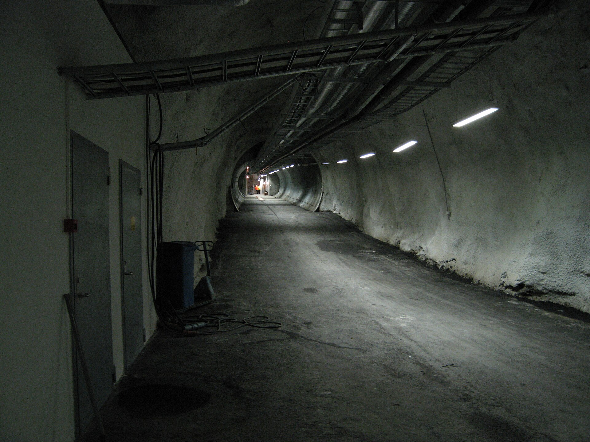 Entrance tunnel of the Svalbard Global Seed Vault