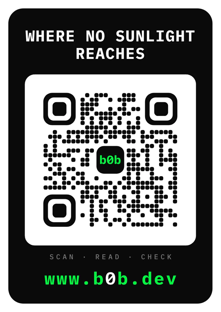 Sticker: WHERE NO SUNLIGHT REACHES